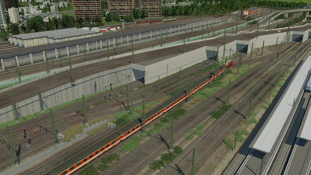 Auf der Fahrt mit dem Regionalzug von München Hbf nach Garmisch