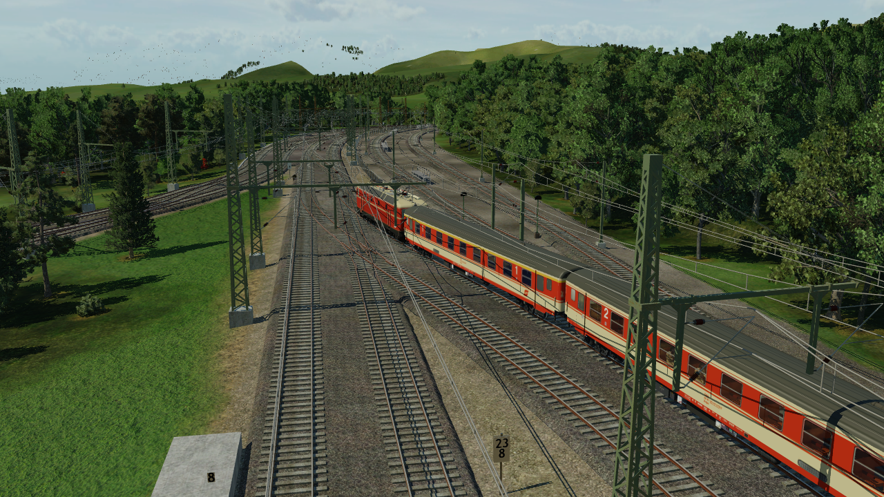Auf der Fahrt mit dem Regionalzug von München Hbf nach Garmisch