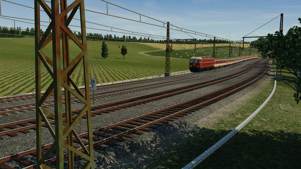 Auf der Fahrt mit dem Regionalzug von München Hbf nach Garmisch