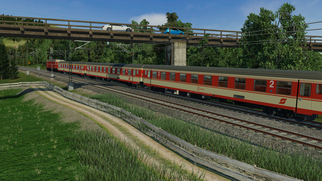 Auf der Fahrt mit dem Regionalzug von München Hbf nach Garmisch