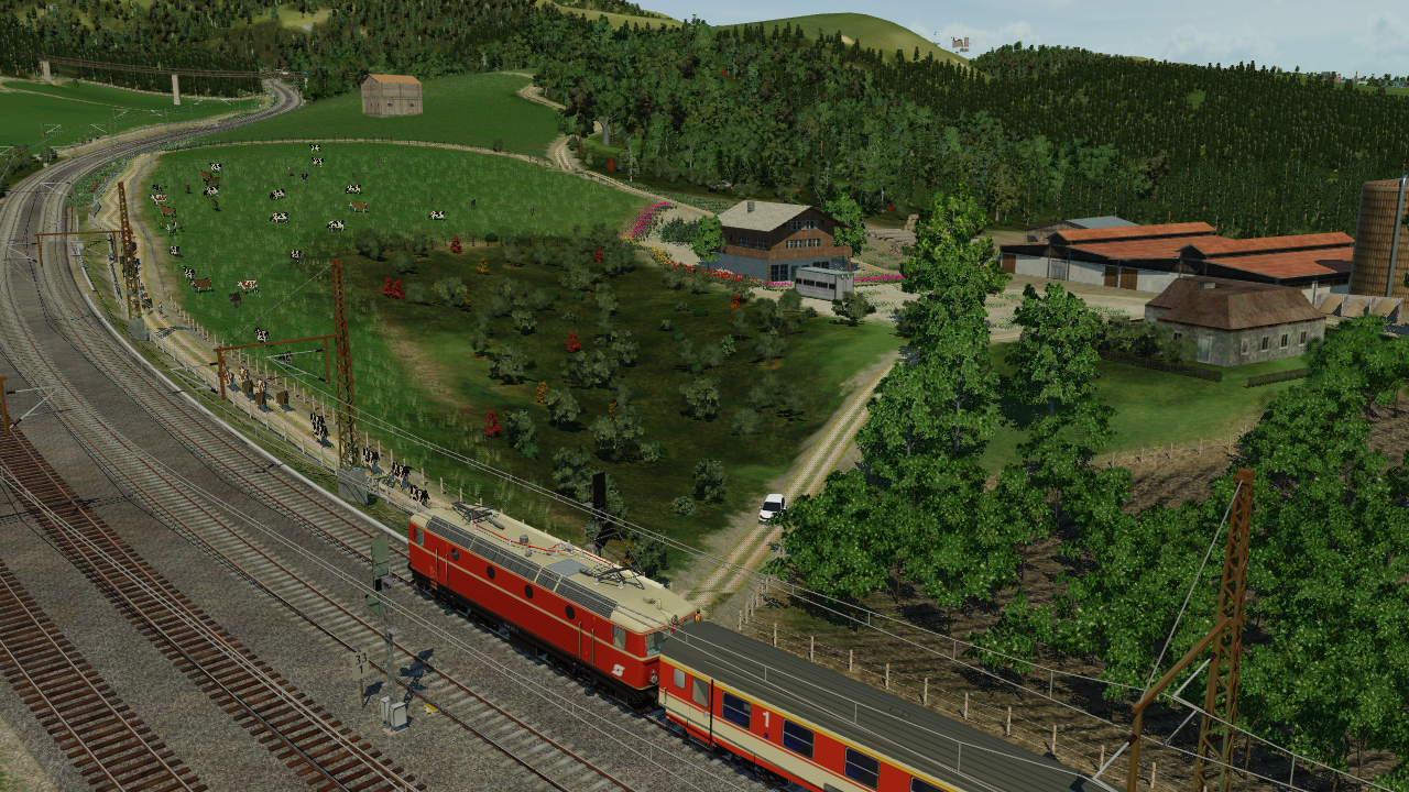 Auf der Fahrt mit dem Regionalzug von München Hbf nach Garmisch