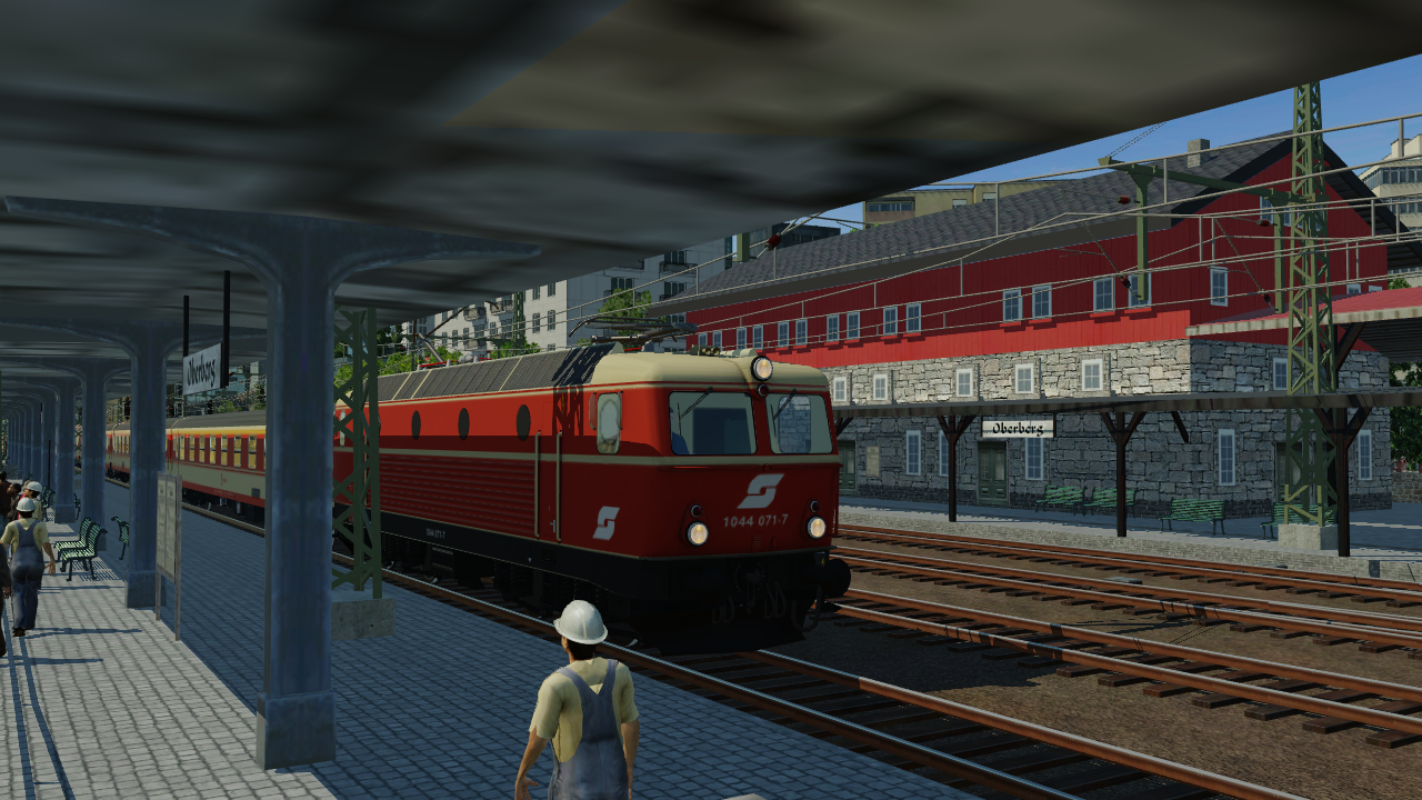 Auf der Fahrt mit dem Regionalzug von München Hbf nach Garmisch