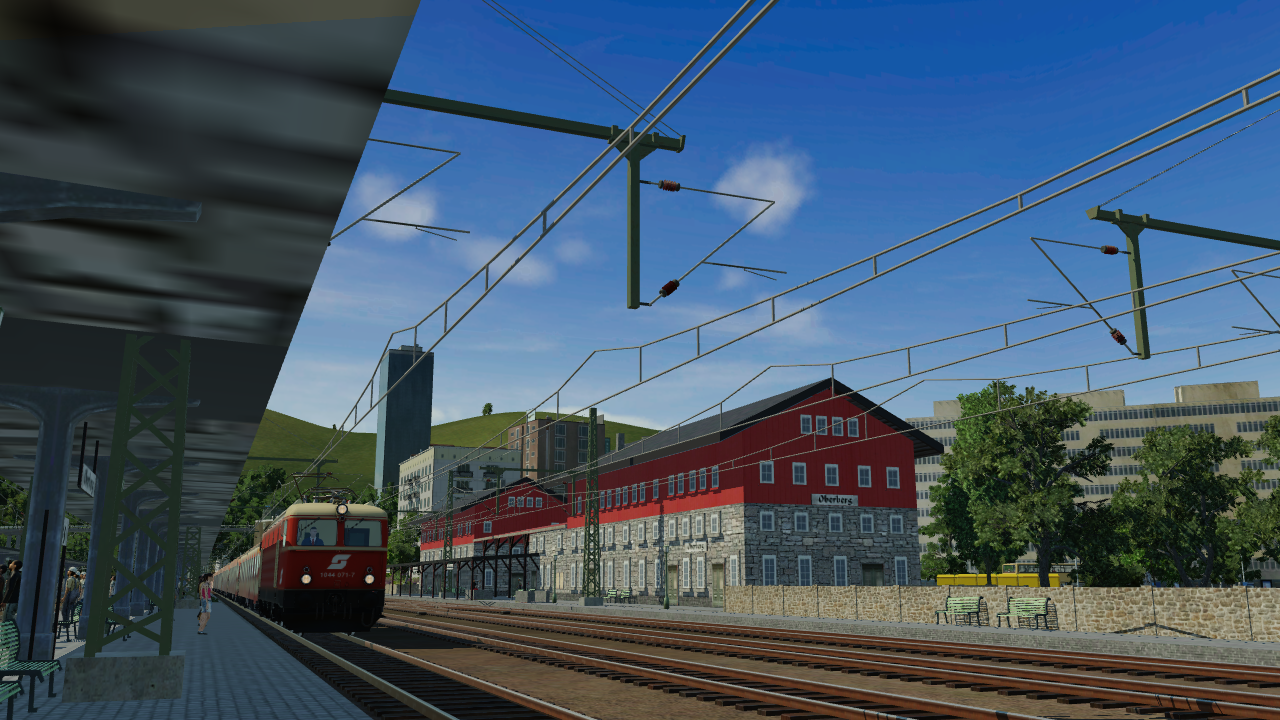 Auf der Fahrt mit dem Regionalzug von München Hbf nach Garmisch