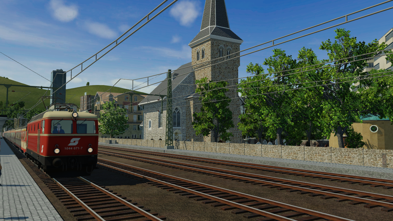 Auf der Fahrt mit dem Regionalzug von München Hbf nach Garmisch