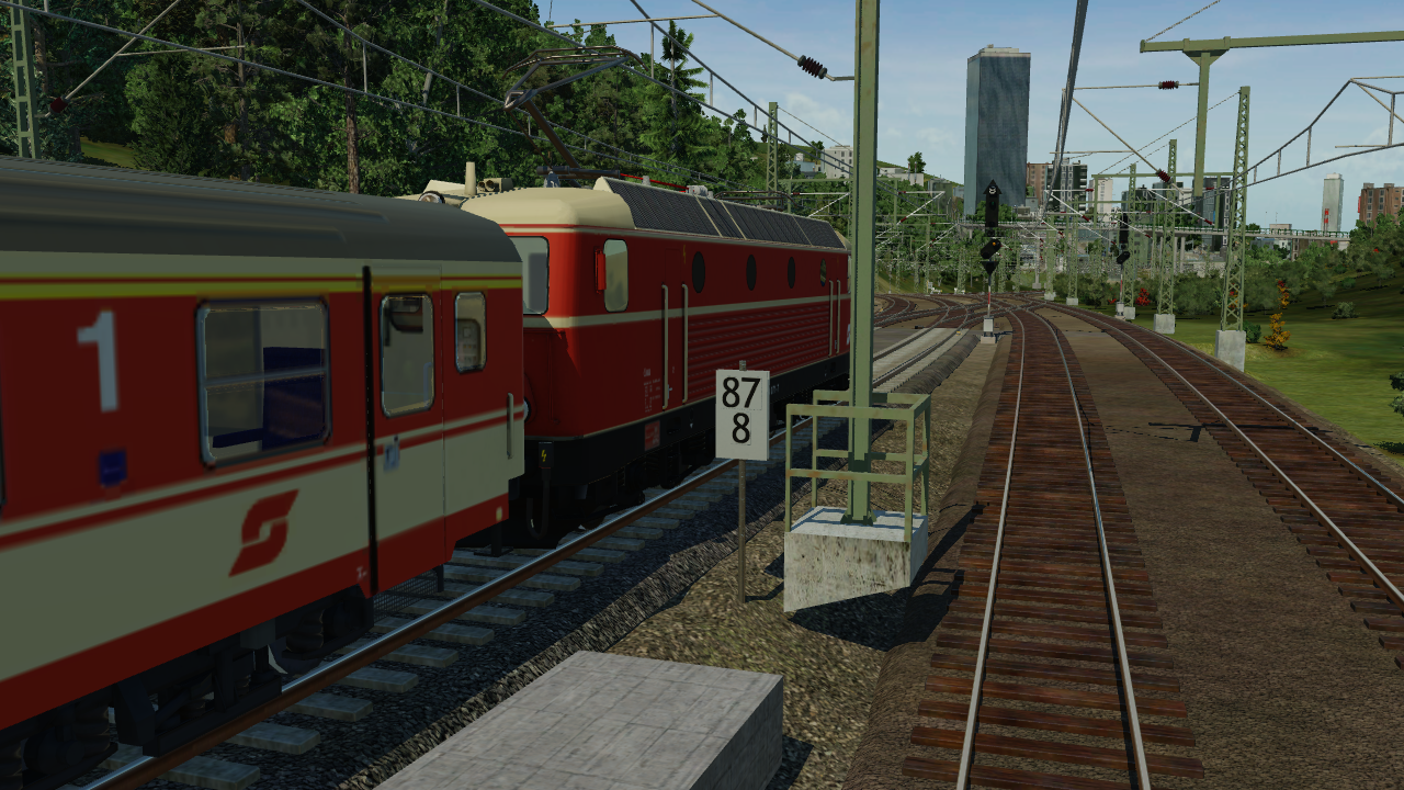 Auf der Fahrt mit dem Regionalzug von München Hbf nach Garmisch