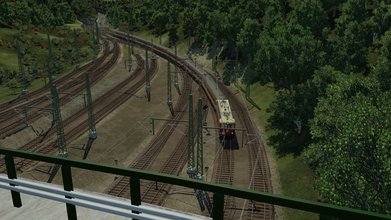 Auf der Fahrt mit dem Regionalzug von München Hbf nach Garmisch