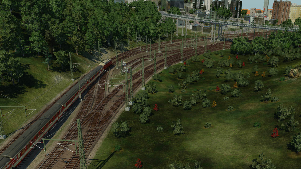 Auf der Fahrt mit dem Regionalzug von München Hbf nach Garmisch