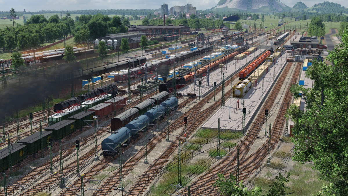 Güterbahnhof fast fertig