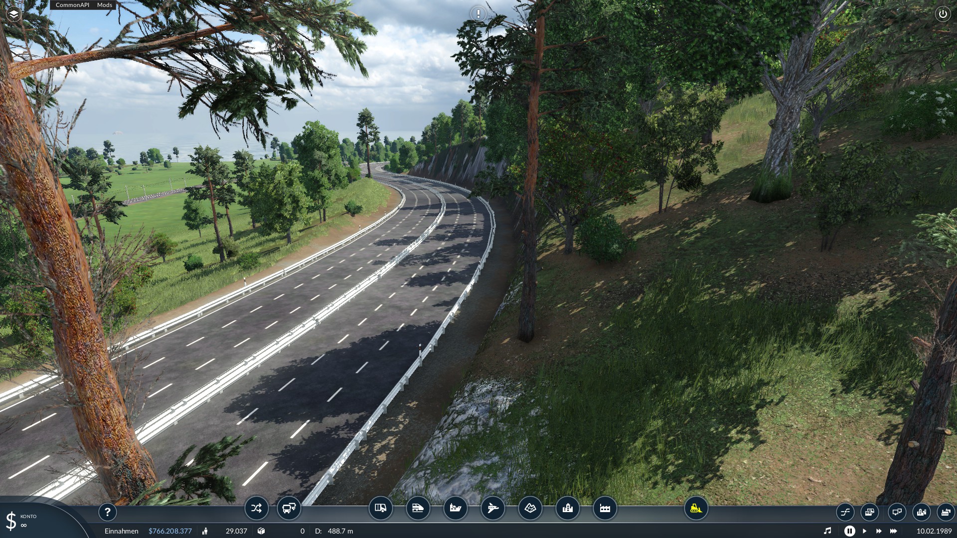 Noch nicht viel Los auf der Autobahn.