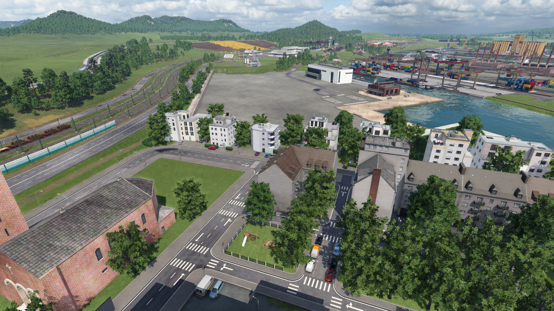 Blick auf den Hafen