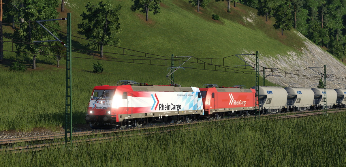 RheinCargo am Morgen