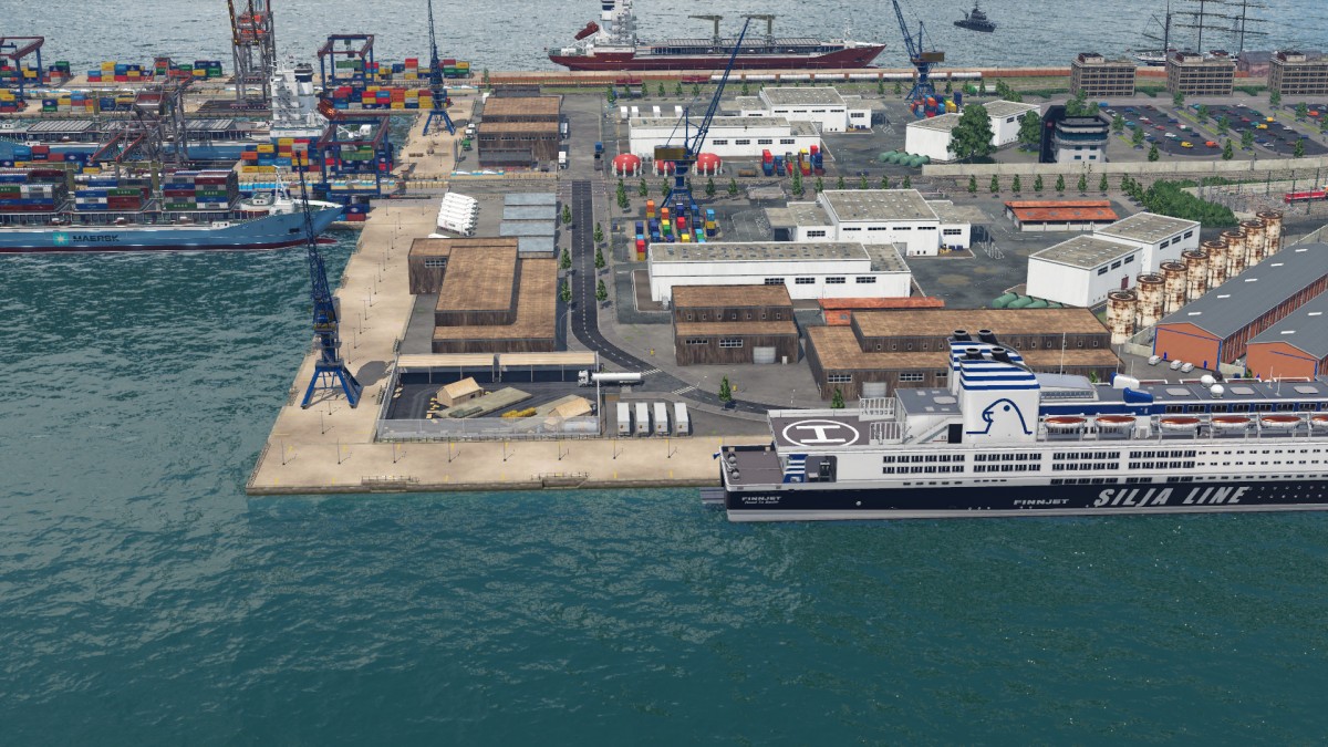 Neuer Hafen Seitenansicht