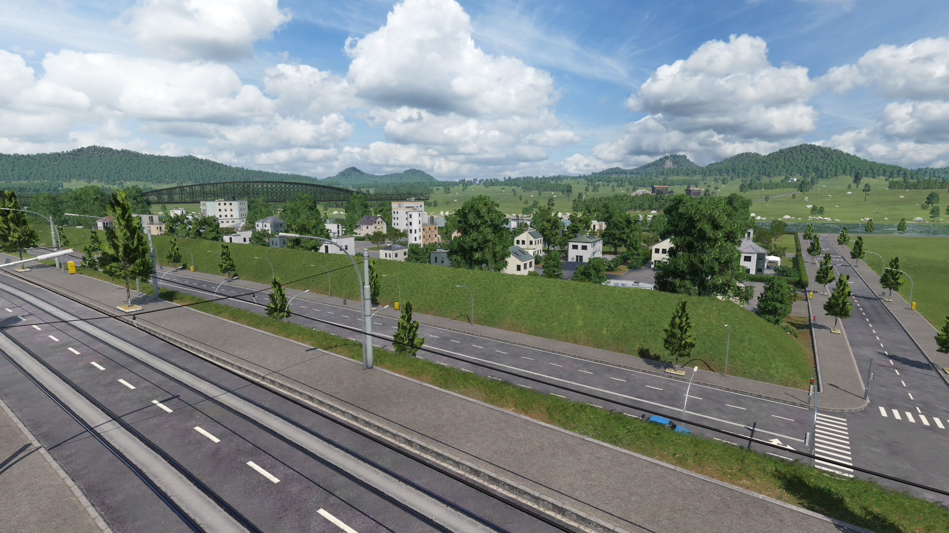 Ein Naturawall zur Lärmreduzierung im Neubaugebiet