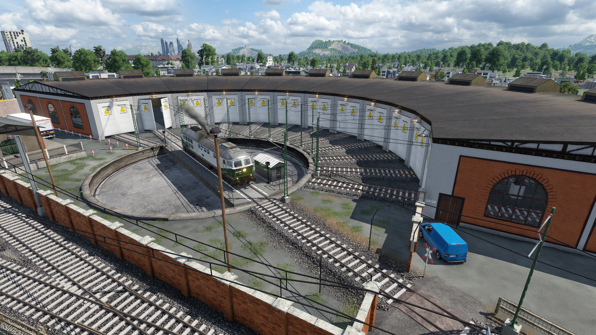 Drehscheibe erneuert und ich finde, so passt es doch besser in das Ingame-Jahr 2019