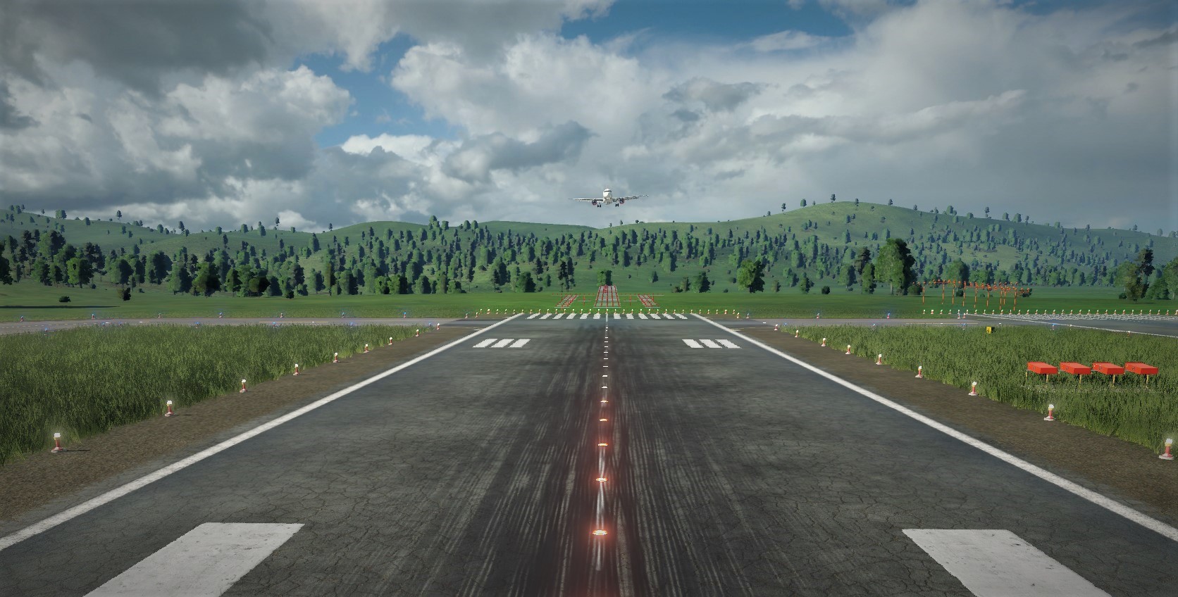 A320 landing