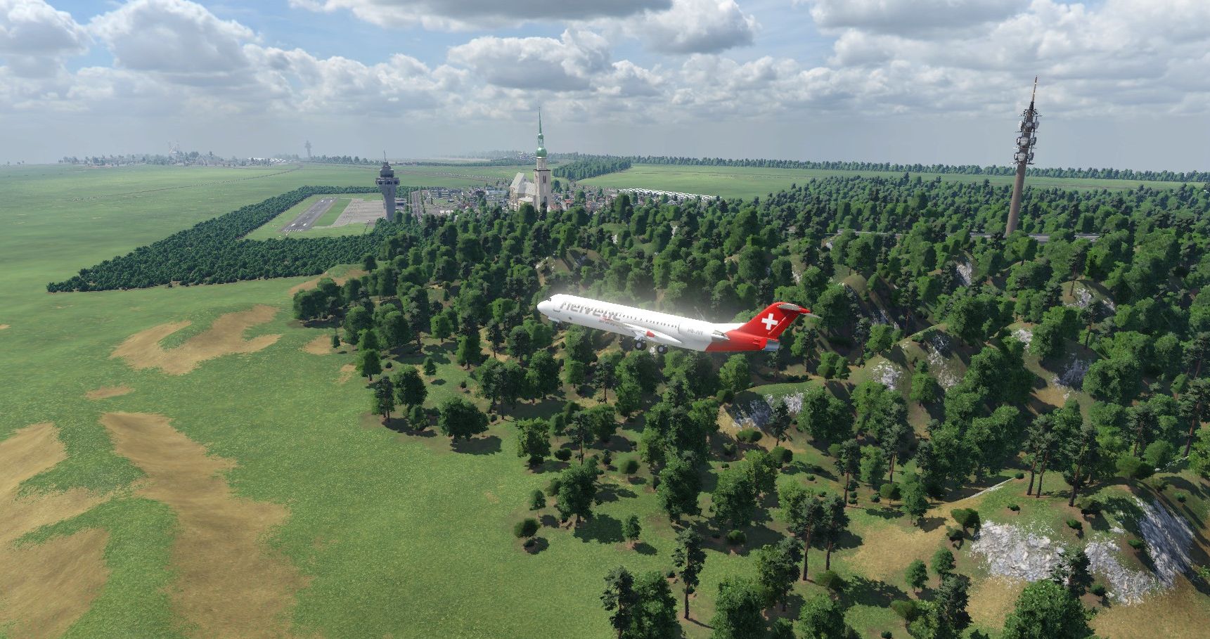Anflug auf den City Airport