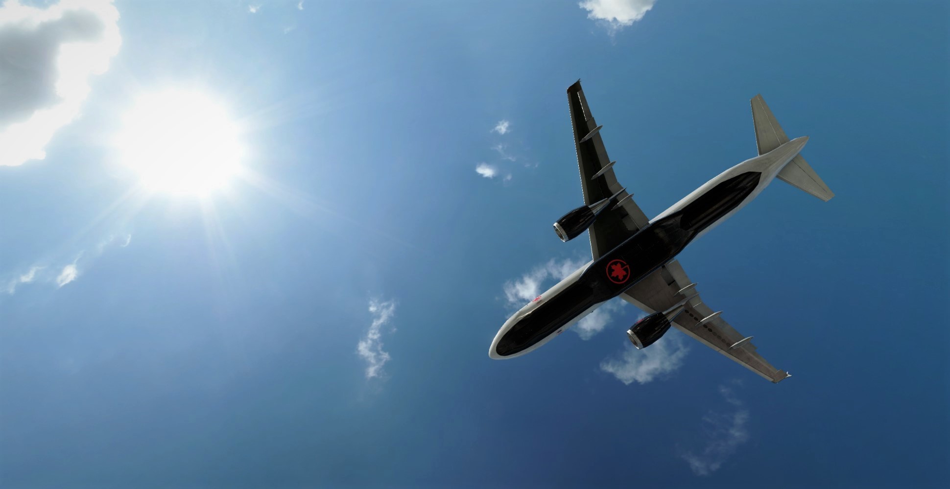 ✈ It's always a great day to fly under beautiful blue and sunny sky.