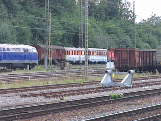 T 04 und VS 208 (ex. WEG) der Vaihinger Stadtbahn im Bahnhof Bietigheim-Bissingen