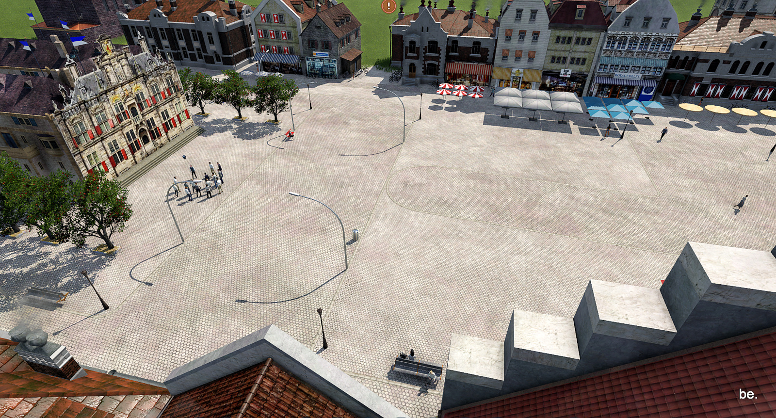ein Blick auf den Marktplatz von Delft