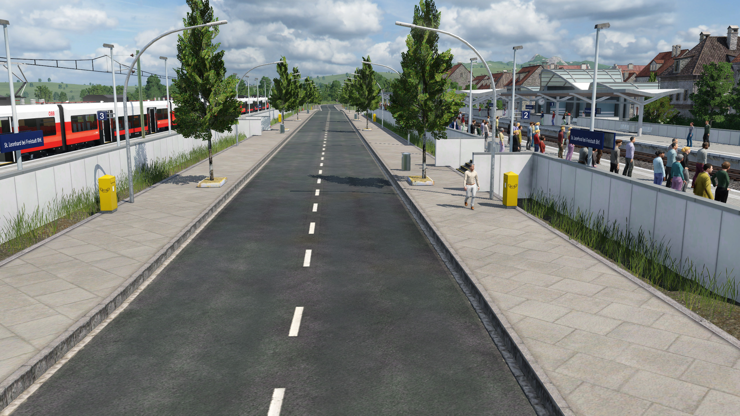 Straße durch Bahnhof - Proof of concept
