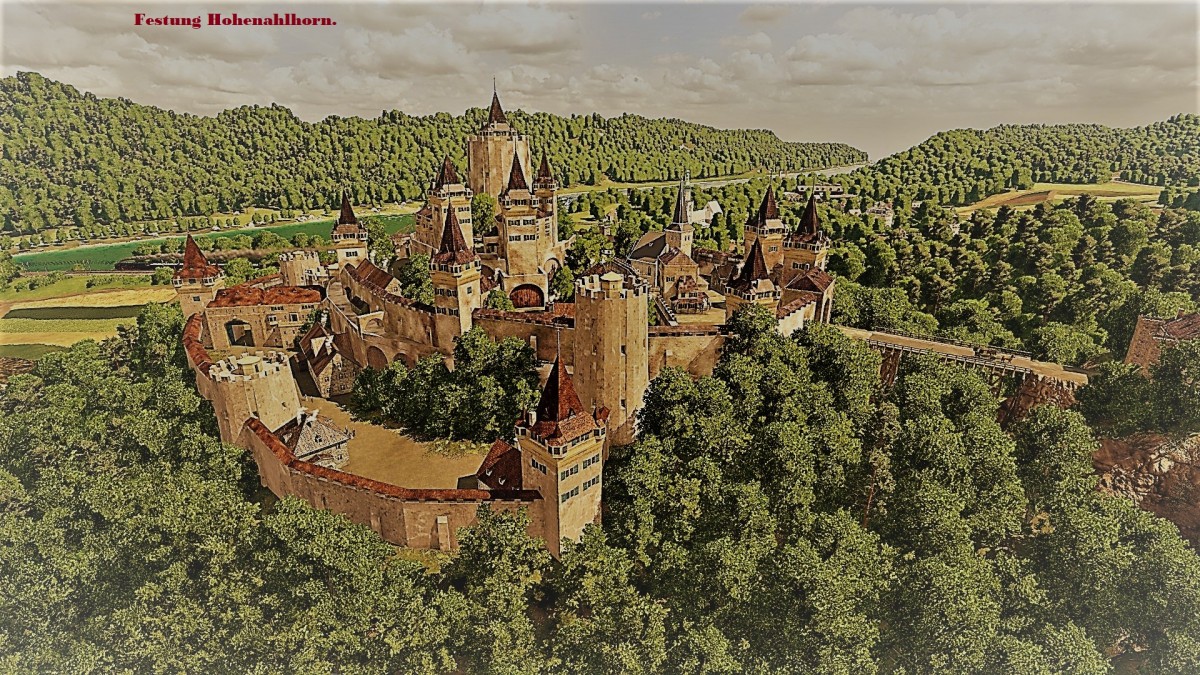 Festung Hohenahlhorn - Postkarten Stil