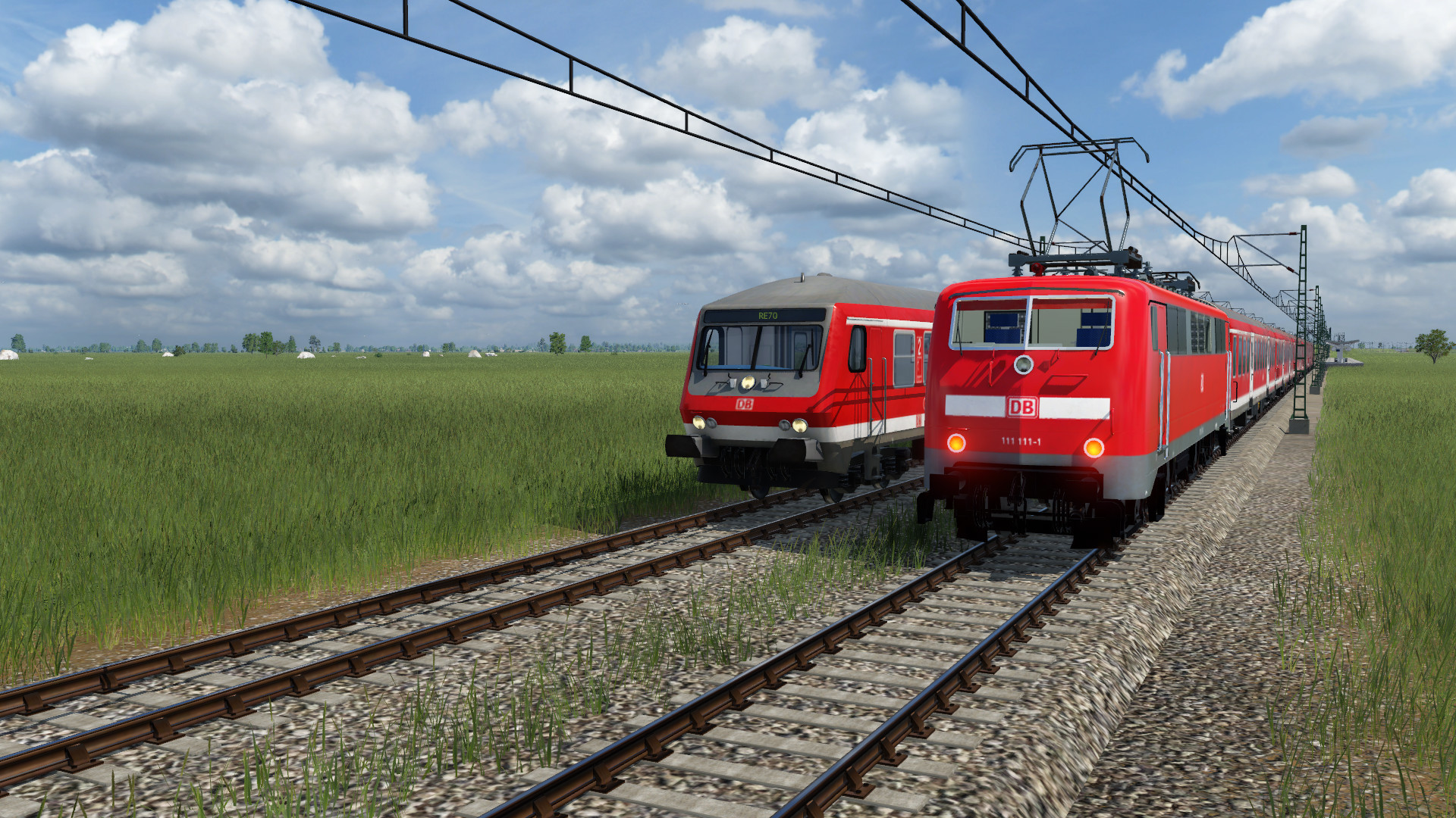 Begegnung auf der Riedbahn