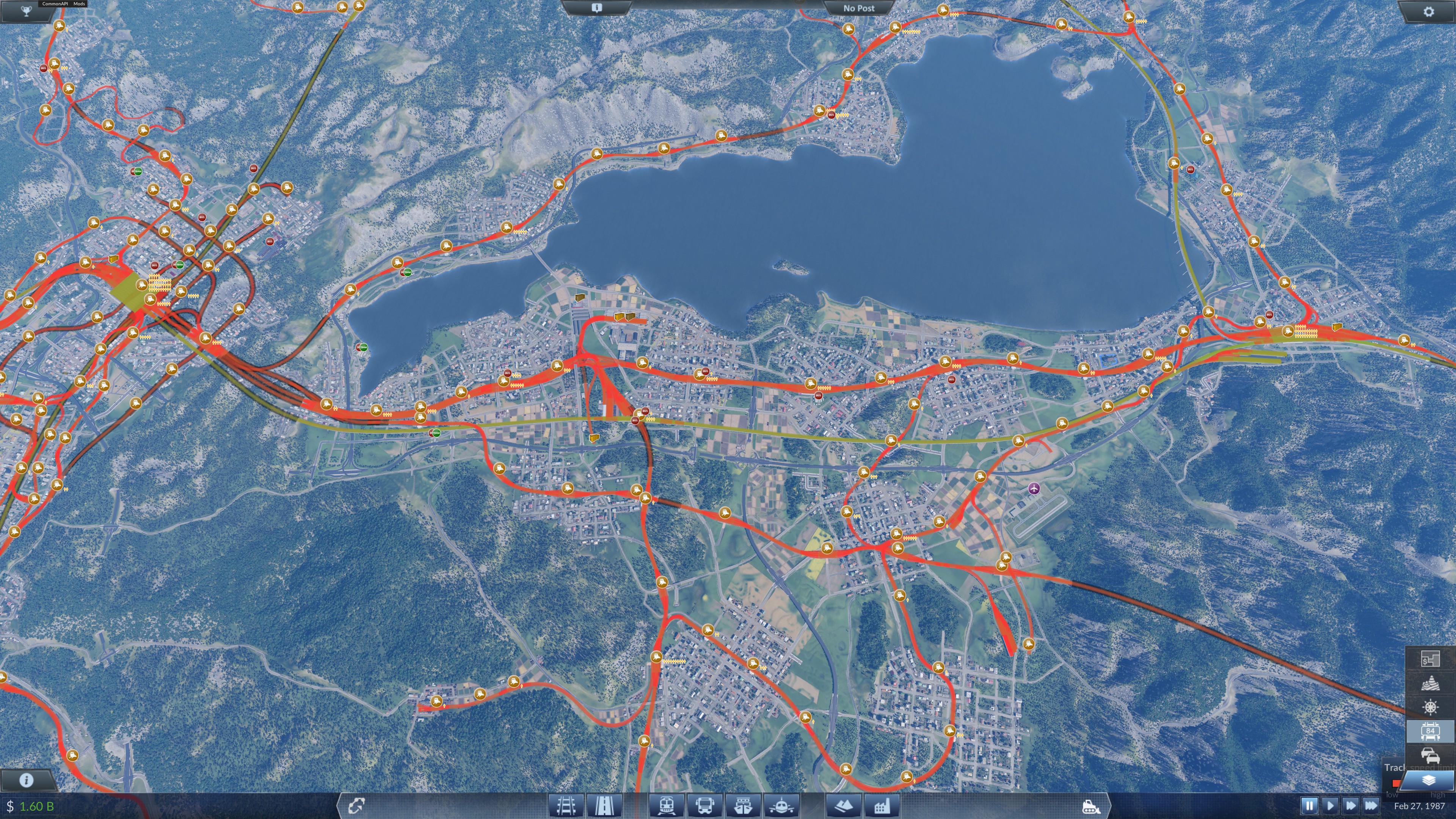 Lake Biwa rail network