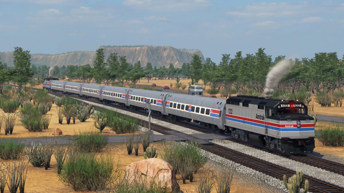 EMD F40 PH  and Amfleet Coaches - Amtrak Phase II