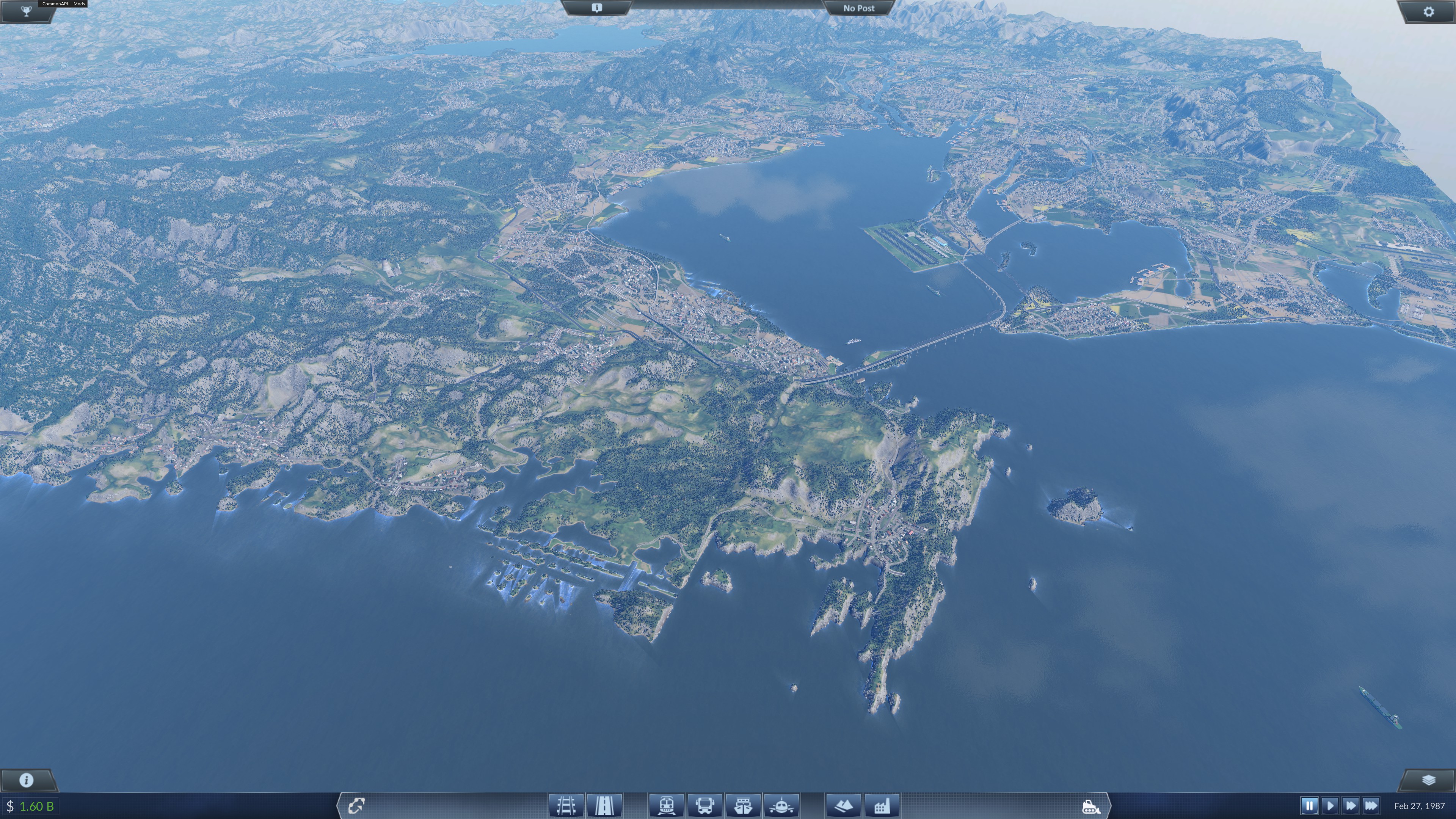 Southern overview of the Nagoya metro area