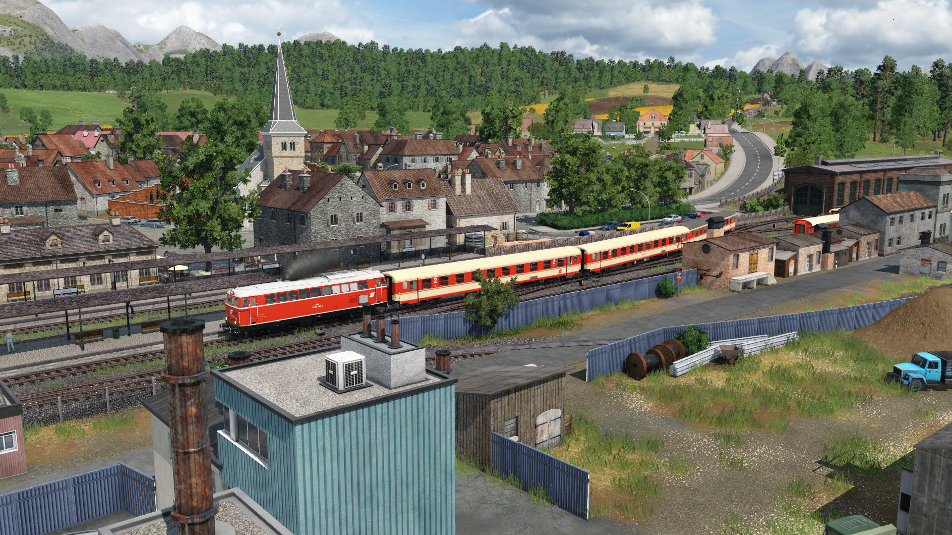 Regionalzug für die Bergstrecke