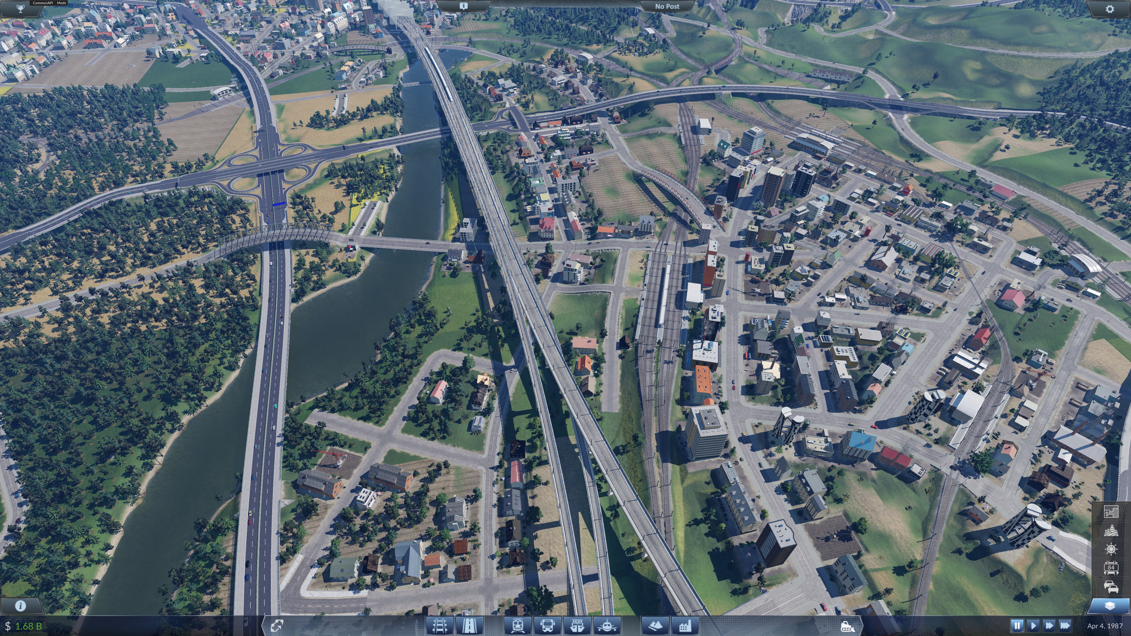 When Shinkansen lines converge, flying junctions are used