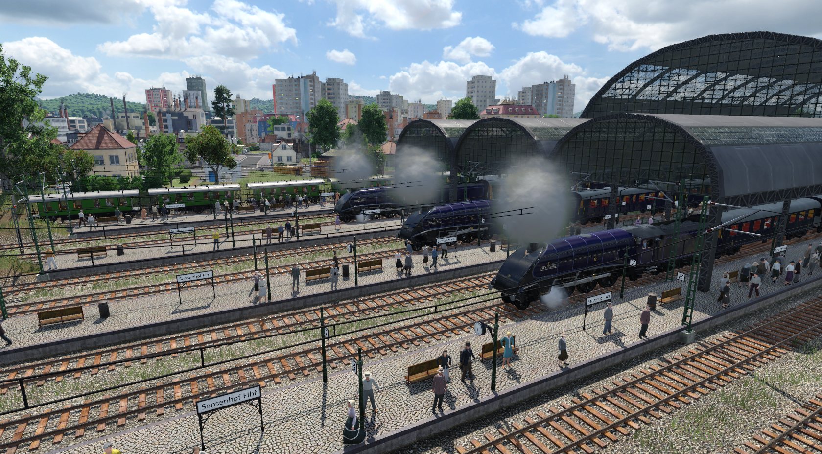 Rush-hour am Sansenhofer Hbf