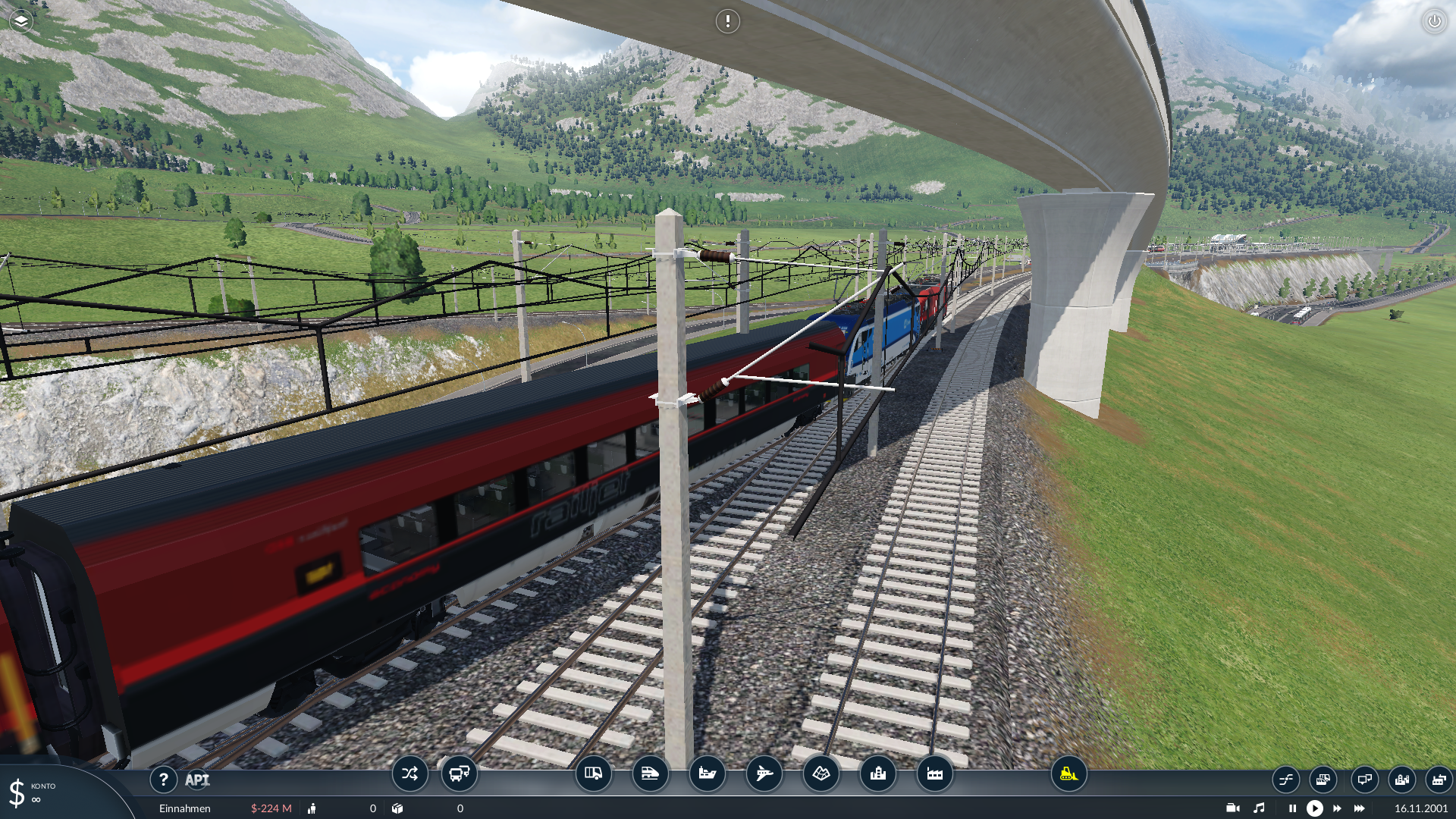Railjet bei der Einfahrt