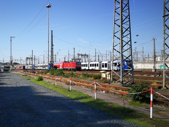 Frankfurt Hbf - Gleisvorfeld von Süden