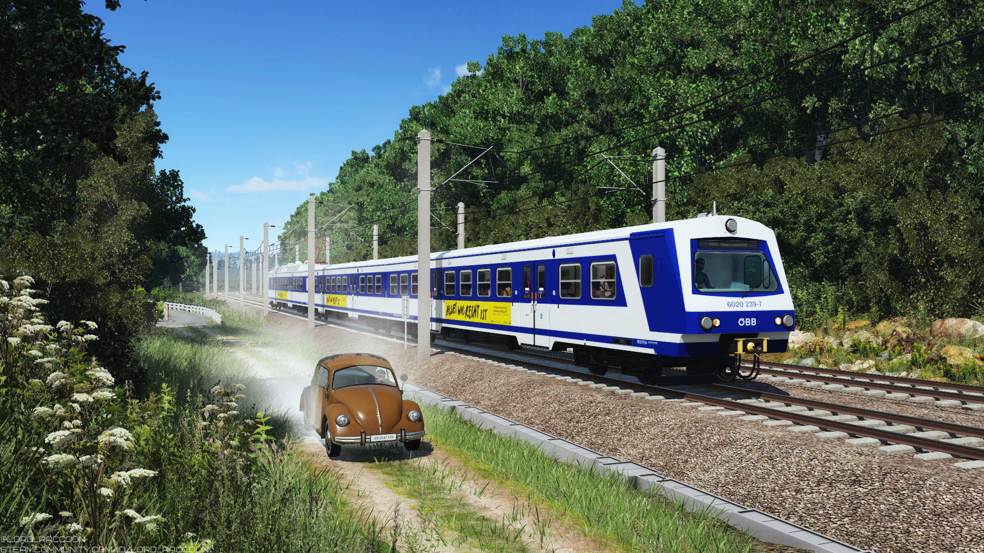 [TpF1] Ö​​BB 6020 near the country road