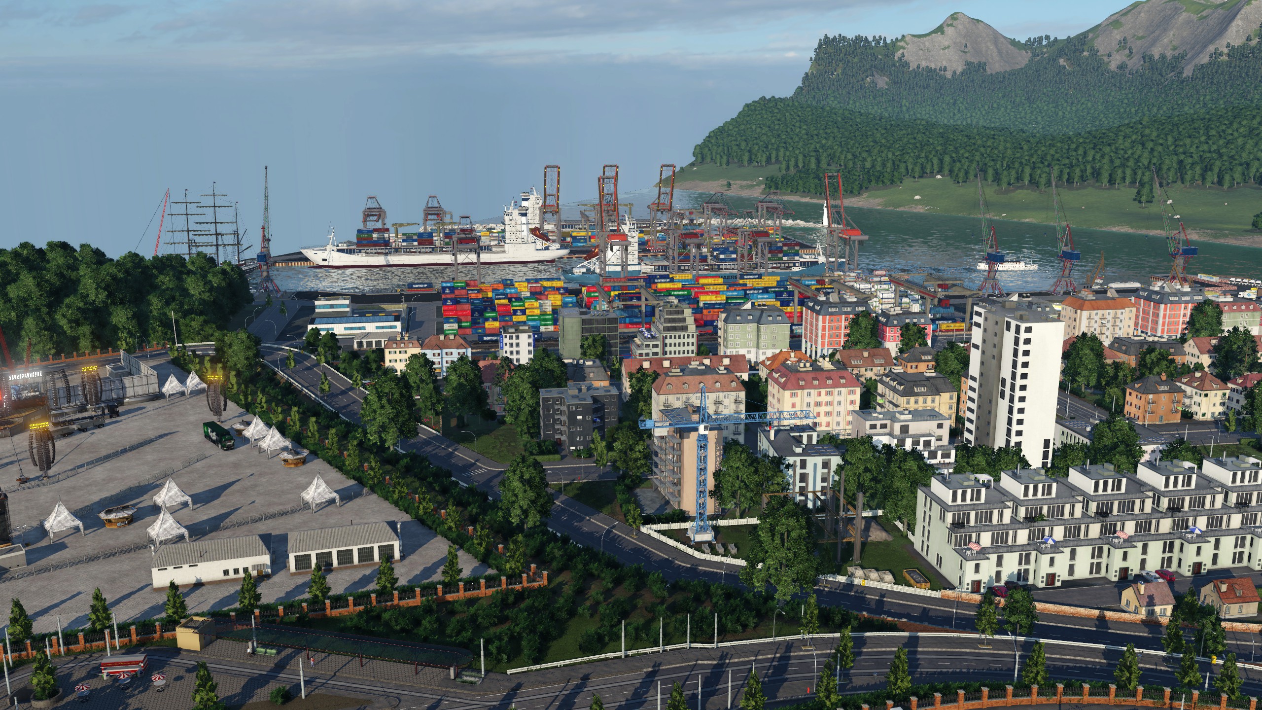 Blick auf den Hafen