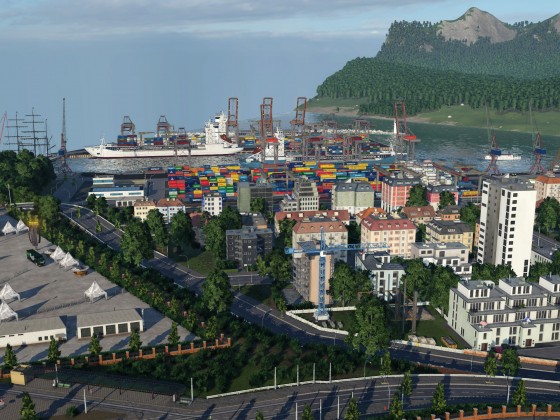 Blick auf den Hafen