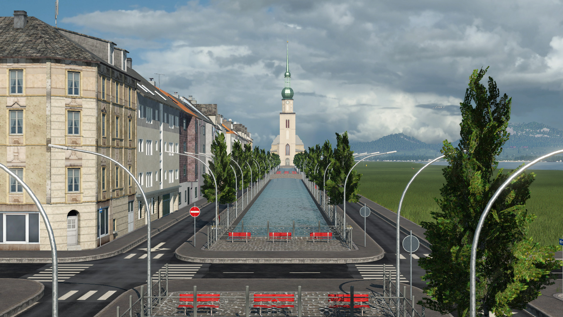 Blick über den Kanal