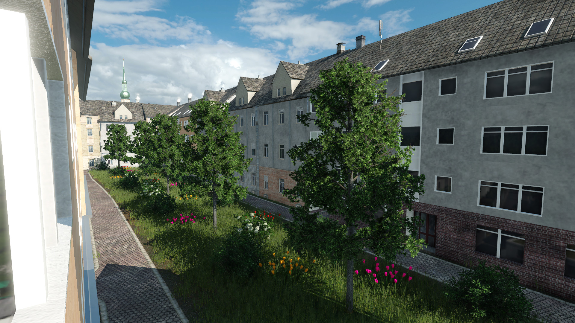 Ausblick in den Hinterhof