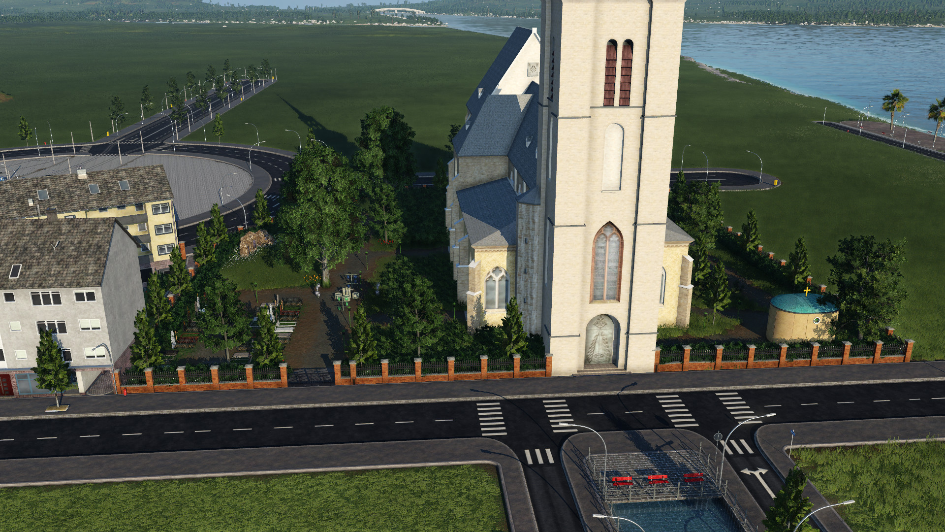 Kirche mit Anliegenden Friedhof