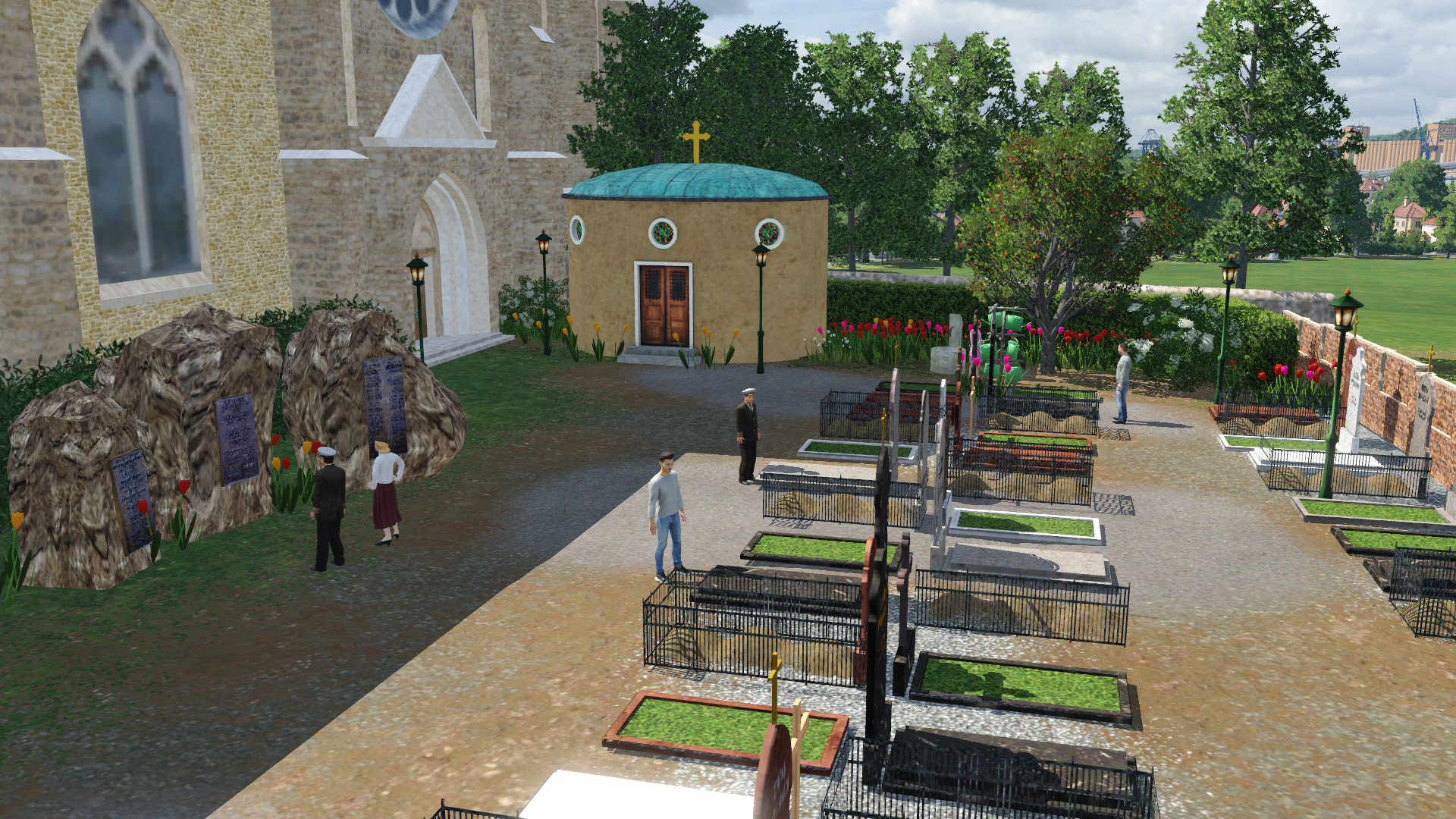 Friedhof und Kirche