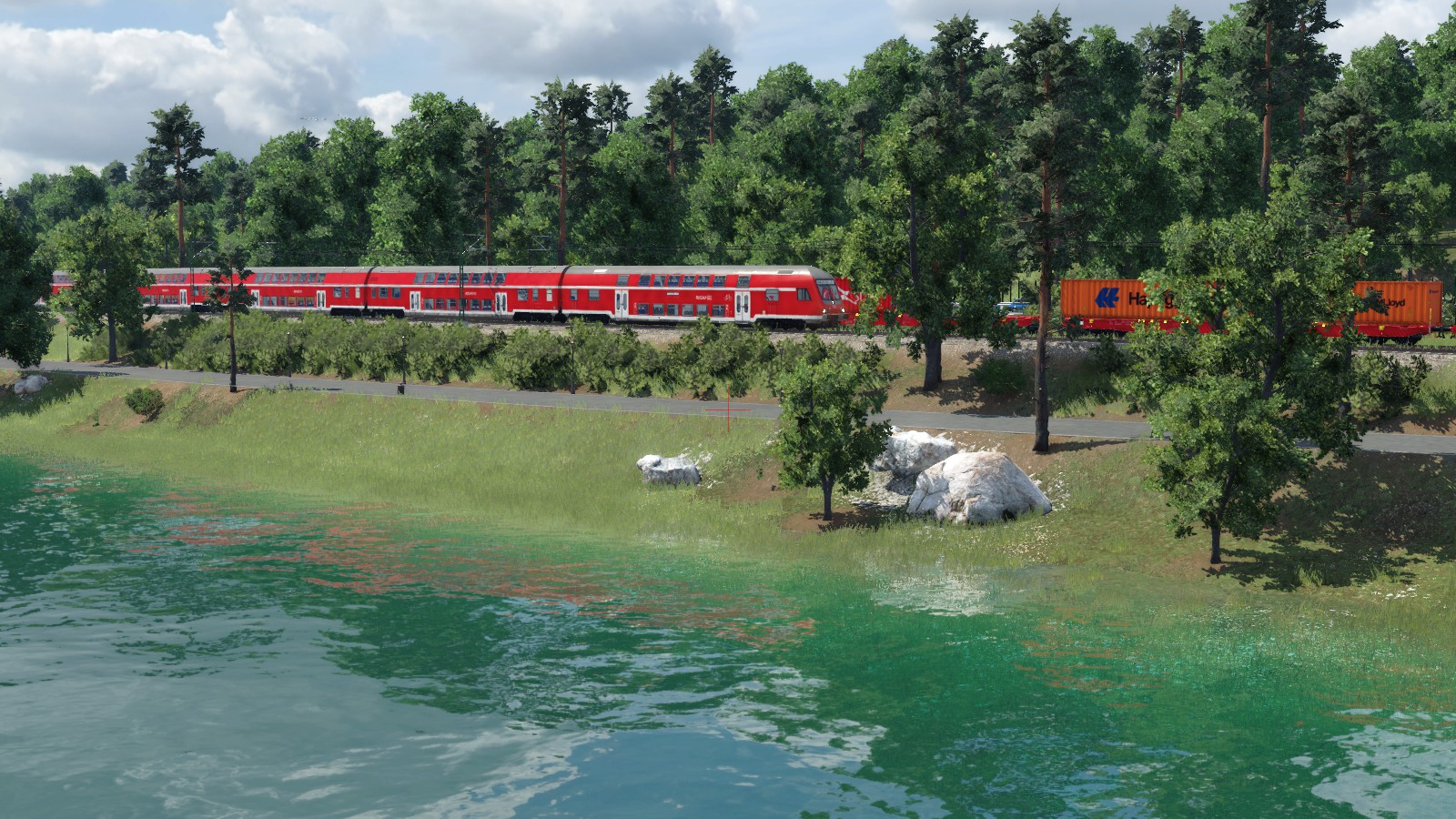 Früh morgens beim trainspotten