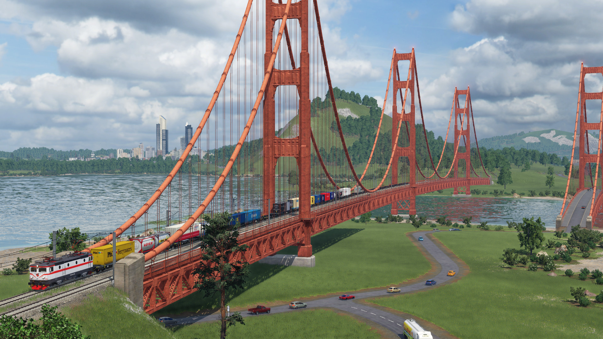 Tågab Rc2 on the bridge