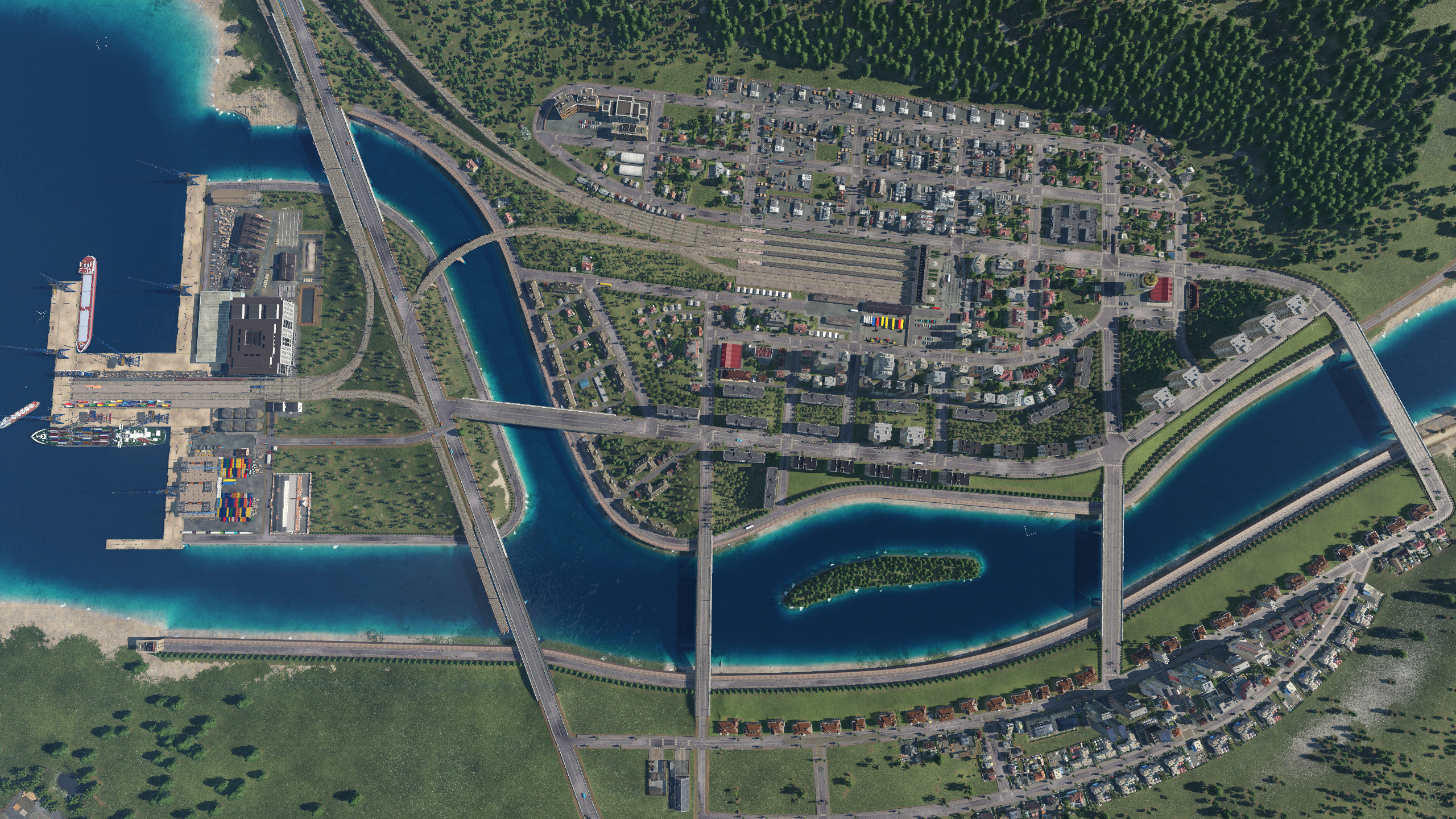 Stadt am Fluss