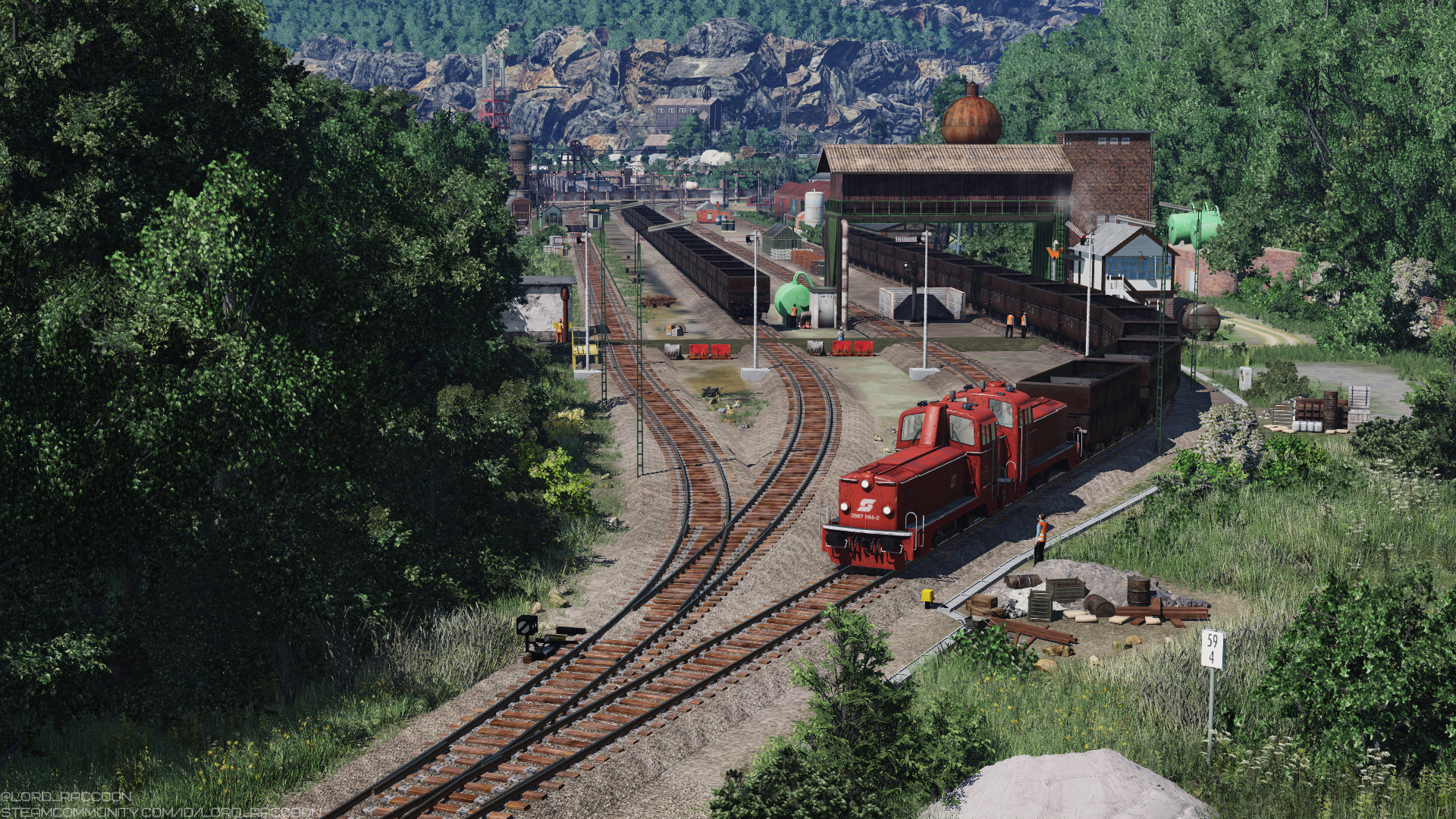 [TpF1] ​Ö​​BB​ 2067 on the shunting yard near coal mine