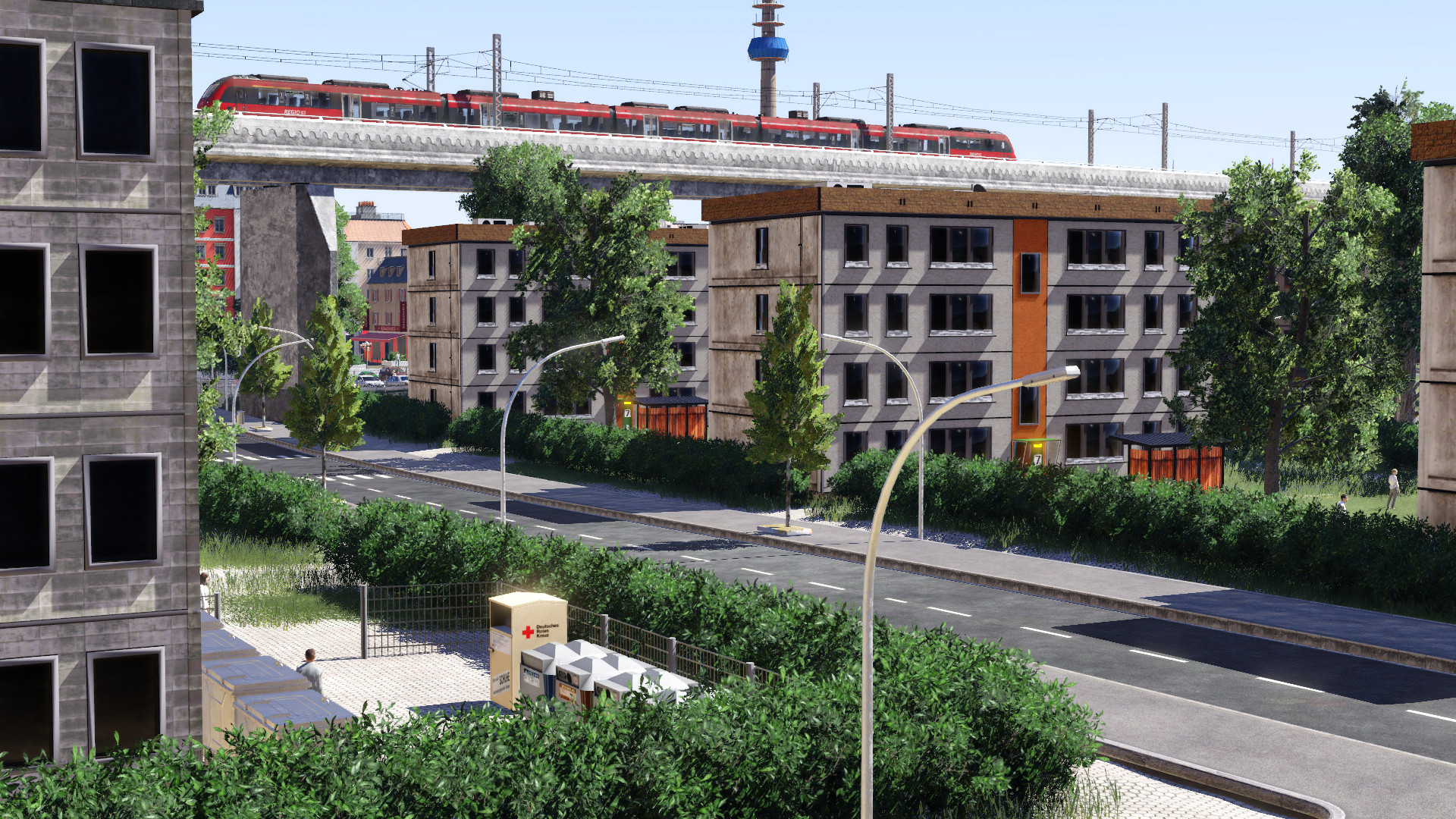 Straßenzug in der Gartenstadt