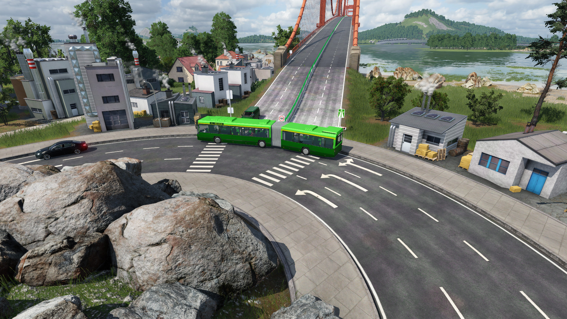 Amfahrt auf die Alain Berset Brücke