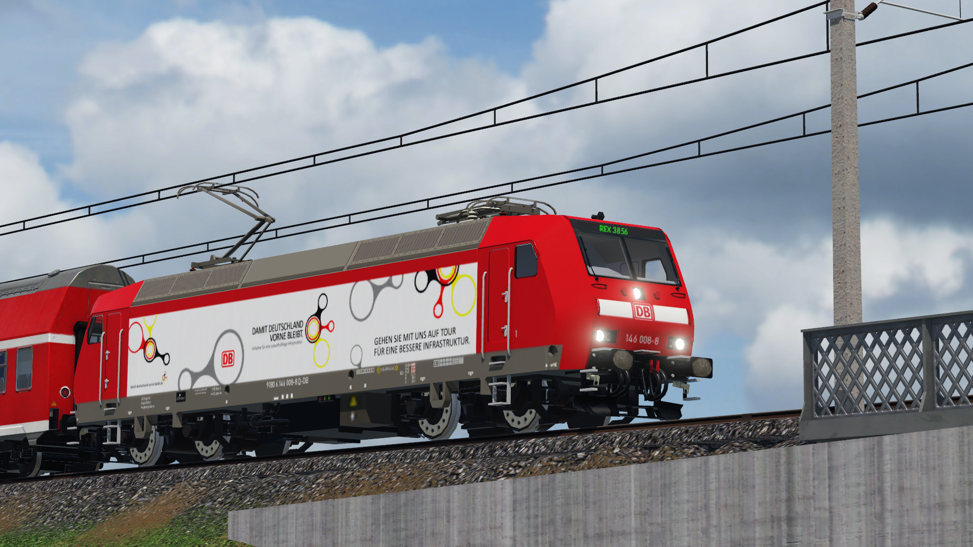 Br 146 auf ihrer alltäglichen Tour