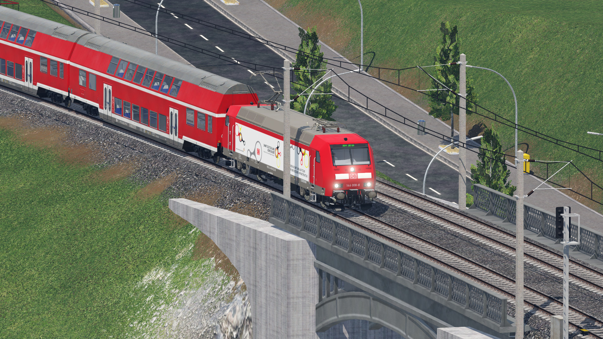 Regioexpress auf freier Strecke