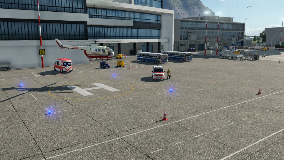 RTH Landung am Flughafen